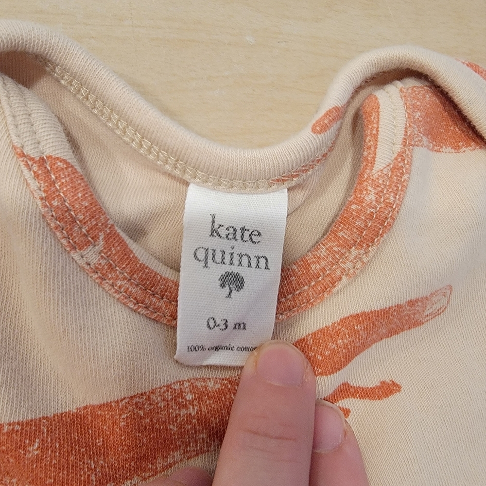 Kate Quinn 0-3 Month Fox Print Baby Sleep Knotted Gown - Picture 3 of 5